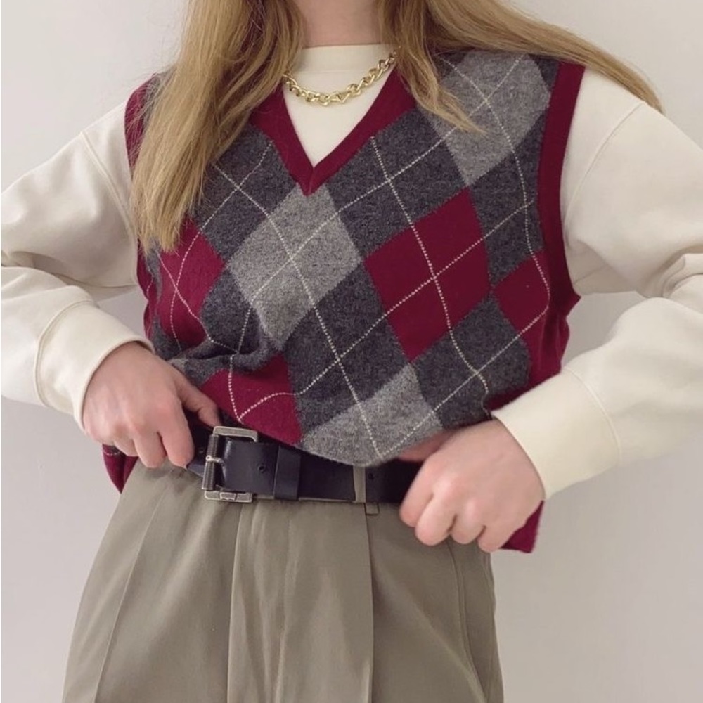 Argyle Sweater
Vest in Green - Picture 10 of 11